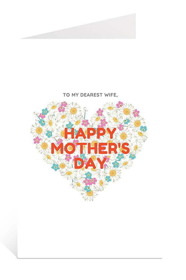 Download Free Mother's Day Card: Flower Heart 1