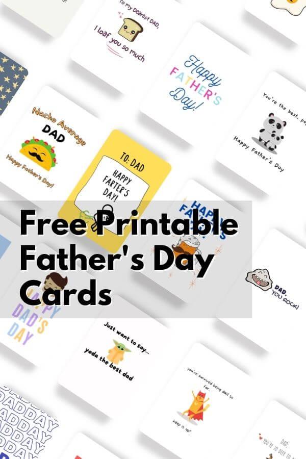 21 Cute  Father's Day Cards to Print for Free: Main Featured Image