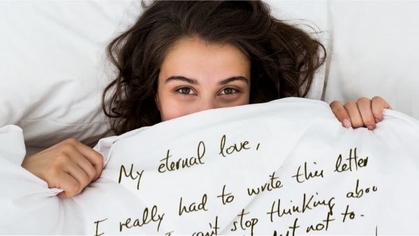 10-Year Anniversary Gift Idea 13: Handwritten Love Letter Blanket