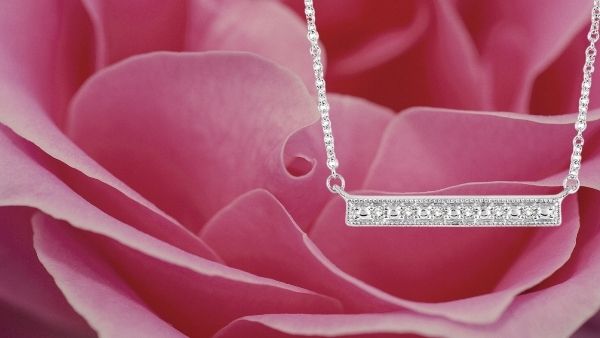 10-Year Anniversary Gift Idea 6: Diamond Bar Pendant
