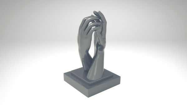 25th-Wedding Anniversary Gift Idea 8: Silver Hand Holding Sculpture