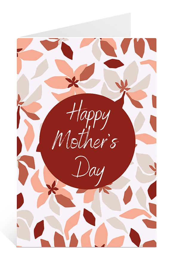 Download Free Printable Mother's Day Card: Terracota Flowers