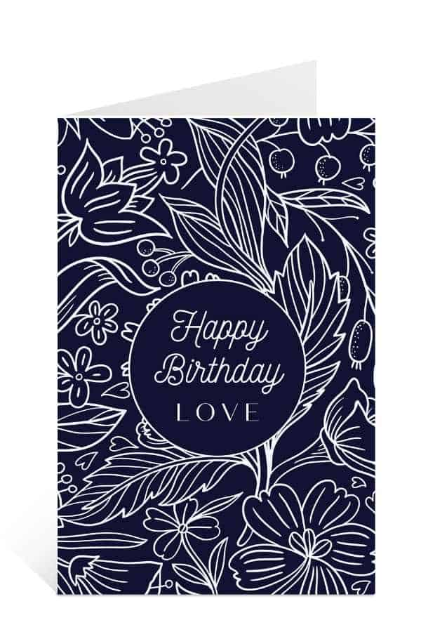 Birthday Cards to Print for Free - 100 Cute and Lovely Cards