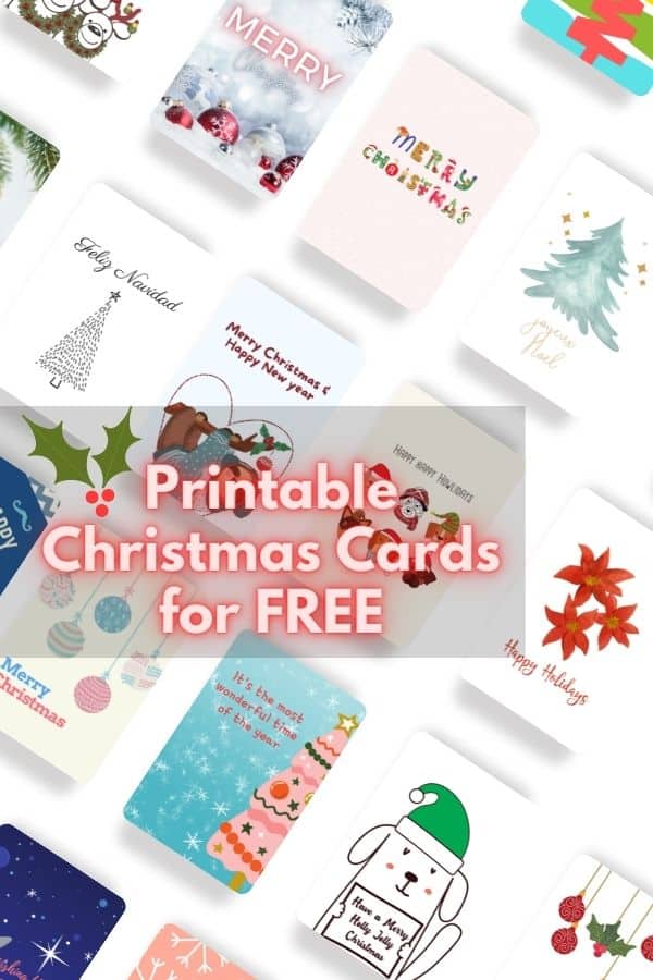 Printable Christmas Cards for FREE Featured Image